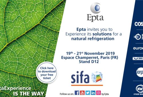 The full Epta range for natural refrigeration, on show at SIFA