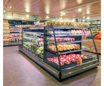 Bonnet Neve refrigerated cabinets furnish the Tucker Fresh IGA store